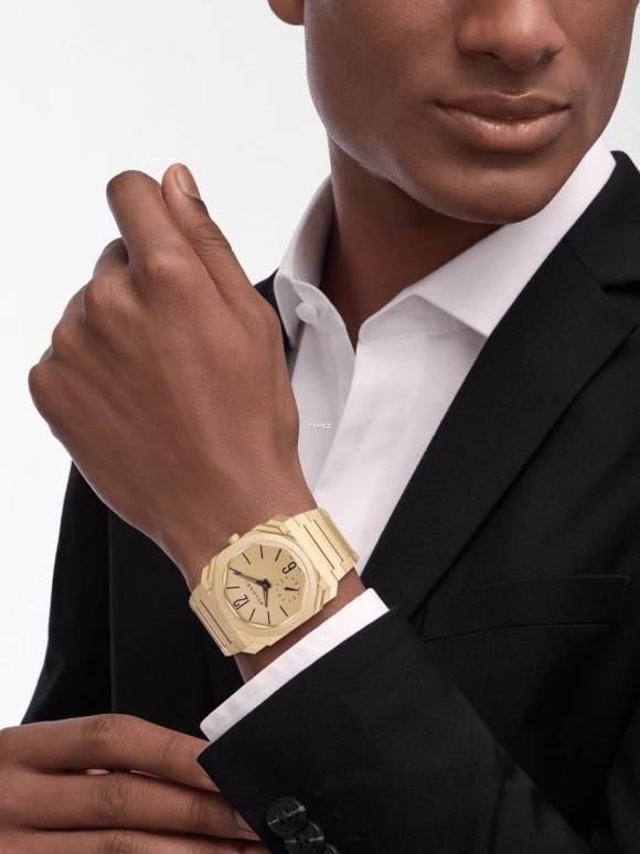 Bulgari,Octo 40mm,40mm,Yellow Gold,Gold,Automatic,60hours,In-house Caliber,104190