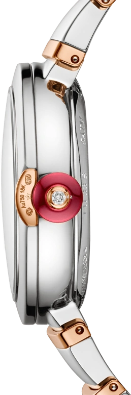 Bulgari,Lvcea 33mm,33mm,Stainless Steel,Rose Gold,Cream,Automatic,Day,42hours,102197
