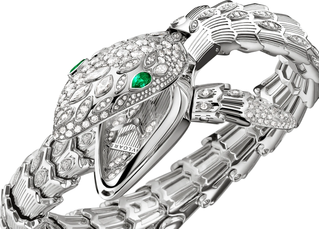 Bulgari,Serpenti 40mm,40mm,White Gold,Quartz,26280hours,In-house Caliber,102238