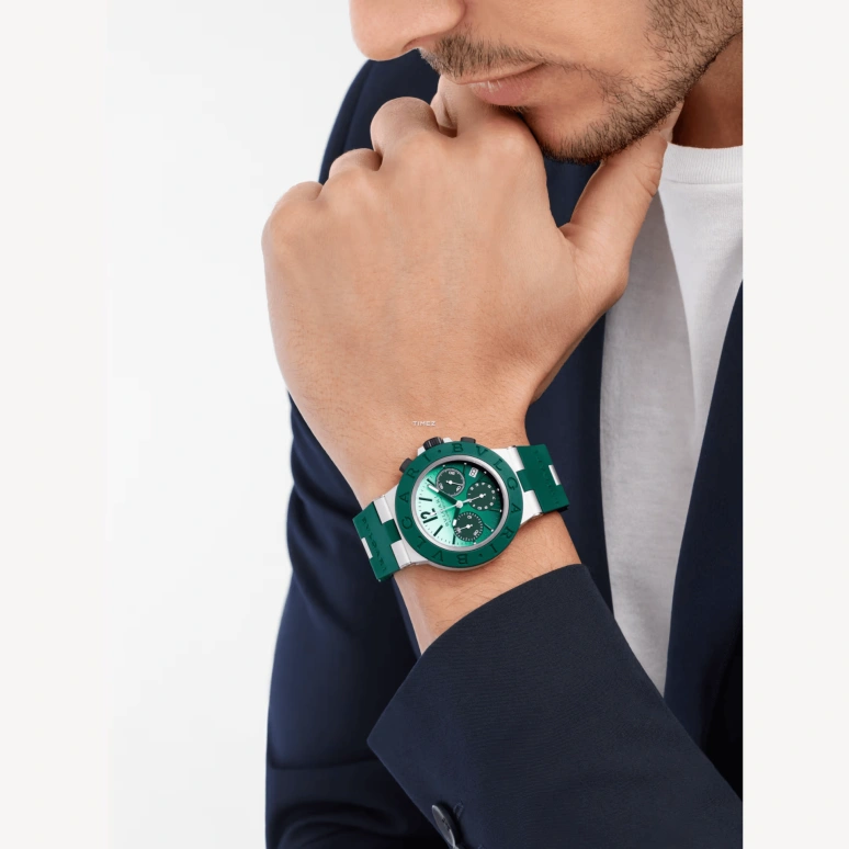 Bulgari,Aluminium 40mm,40mm,Aluminium,Green,White,Automatic,Chronograph,Day,104076