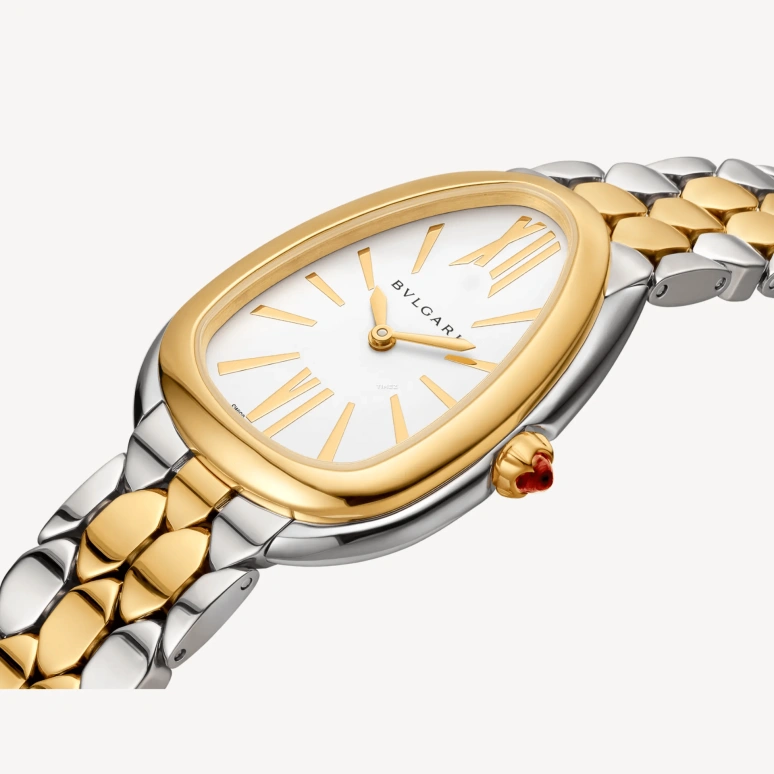 Bulgari,Serpenti Seduttori 33mm,33mm,Stainless Steel,Yellow Gold,White,Silver,Quartz,Sapphire,Crystal Glass,Other,103671