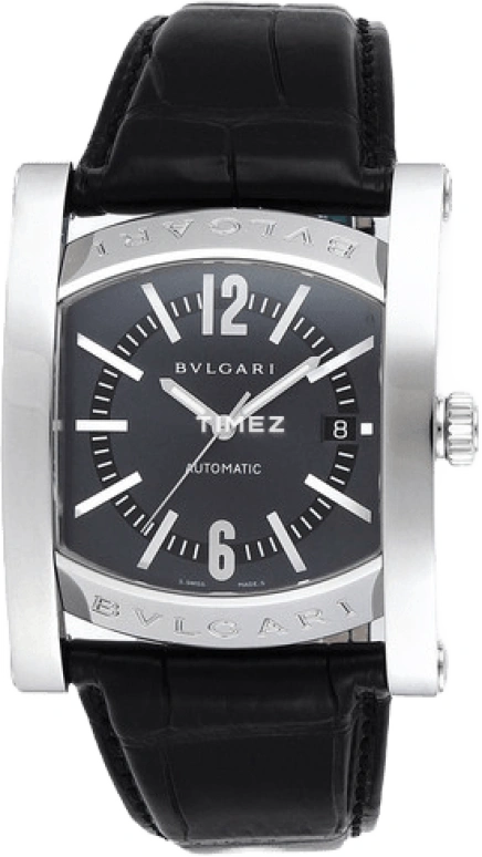 Bulgari,Assioma 48x38mm,48x38mm,Stainless Steel,Black,Sapphire,Crystal Glass,Closed,AA48C14SLD