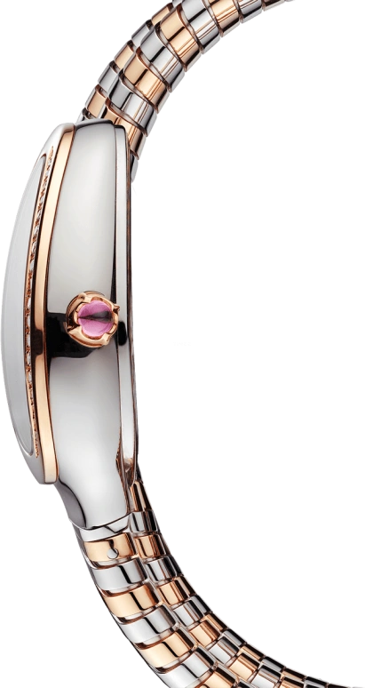 Bulgari,Serpenti ,Stainless Steel,Rose Gold,Silver,Sapphire,Crystal Glass,Rose,Setting,Diamonds,103149