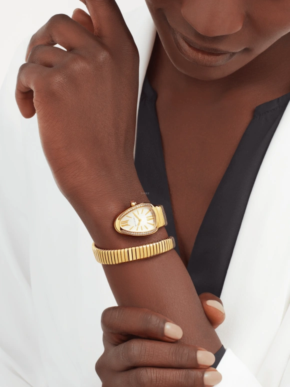Bulgari,Serpenti 35mm,35mm,Yellow Gold,Silver,Quartz,26280hours,In-house Caliber,101924