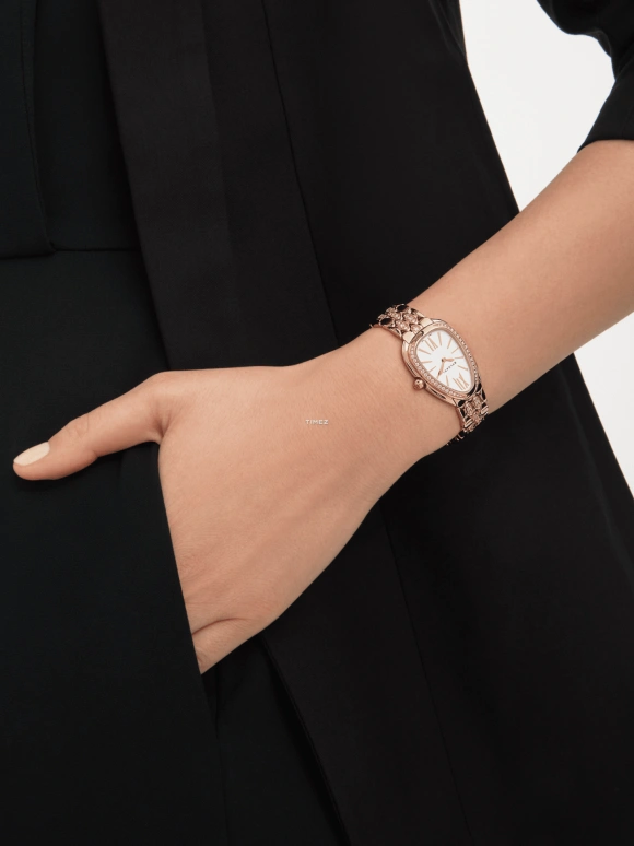 Bulgari,Serpenti Seduttori 33mm,33mm,Rose Gold,White,Quartz,pear-shape,103946