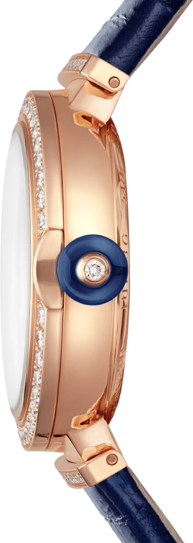Bulgari,Lvcea 33mm,33mm,Rose Gold,Blue,Automatic,42hours,In-house Caliber,103341