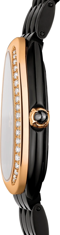Bulgari,Serpenti 33mm,33mm,Stainless Steel,Black,Sapphire,Crystal Glass,103706