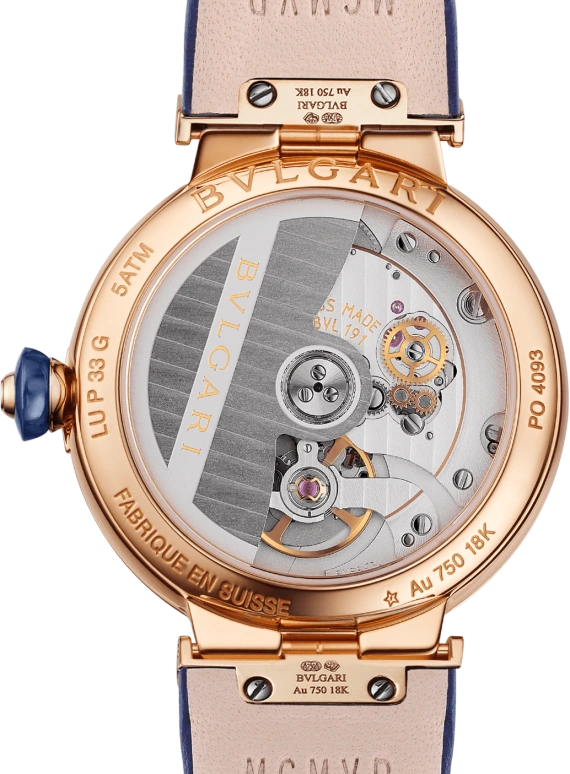 Bulgari,Lvcea 33mm,33mm,Rose Gold,Blue,Automatic,42hours,In-house Caliber,103341