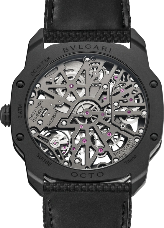 Bulgari,Octo 44mm,44mm,Titanium,Grey,Handwound,Power Reserve Indicator,192hours,104075