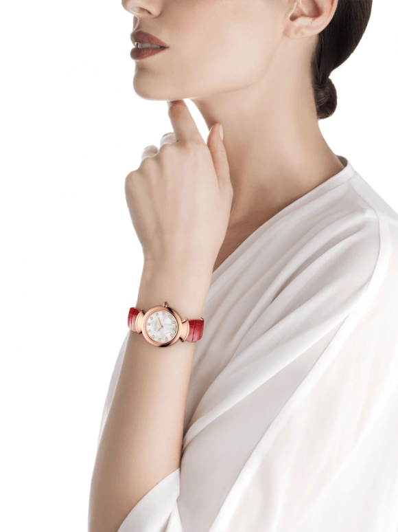 Bulgari,Divas' Dream 30mm,30mm,Rose Gold,White,Sapphire,Crystal Glass,102840