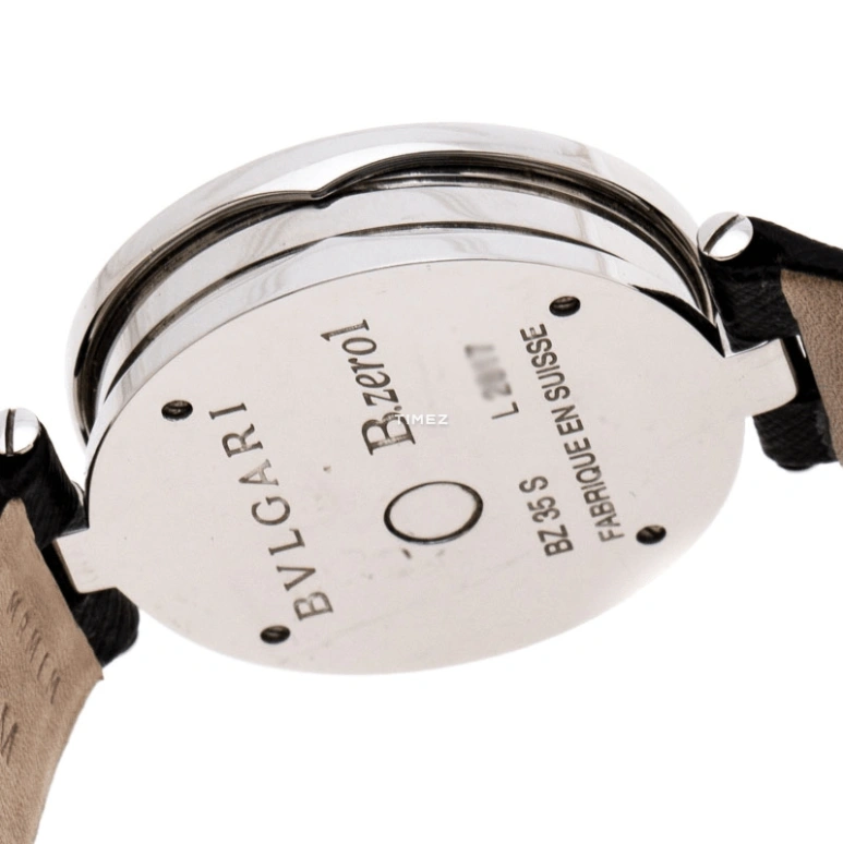 Bulgari,B.Zero1 35mm,35mm,Stainless Steel,Black,Quartz,Sapphire,Round,BZ35BDSL