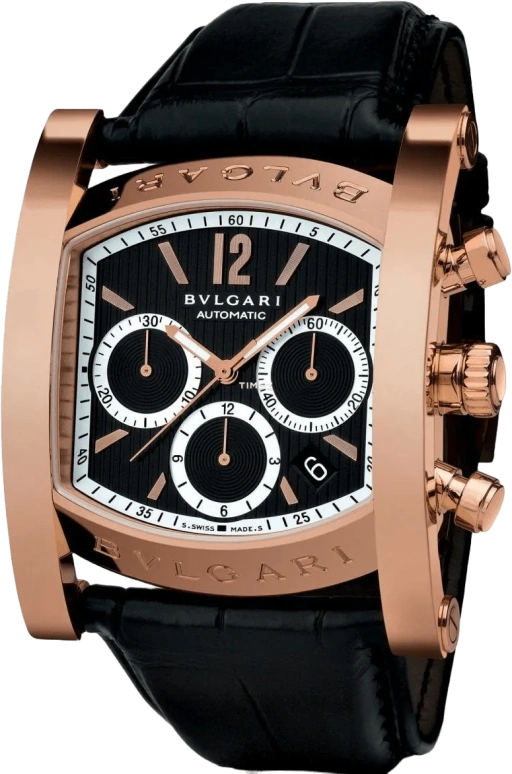 Bulgari,Assioma 48x38mm,48x38mm,Rose Gold,Black,Automatic,Chronograph,Day,AAP48BGLDCH,AAP48BGLDCH/2