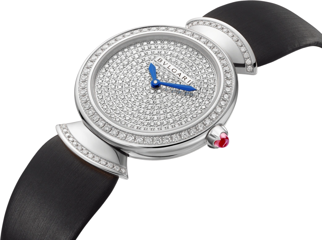Bulgari,Divas' Dream 30mm,30mm,White Gold,Sapphire,Crystal Glass,Setting,Diamonds,102561