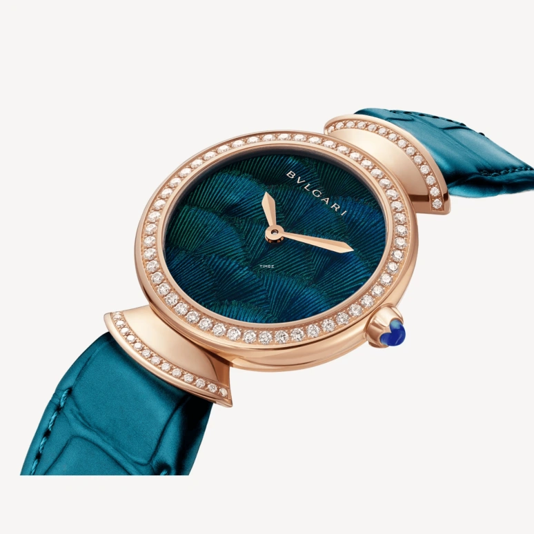 Bulgari,Divas' Dream 37mm,37mm,Rose Gold,Green,Quartz,Round,103767