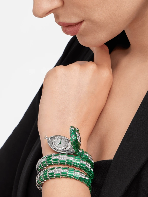 Bulgari,Serpenti 40mm,40mm,White Gold,Handwound,30hours,In-house Caliber,103560