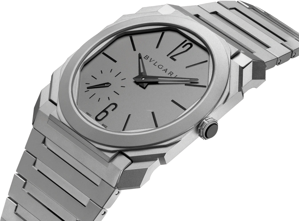 Bulgari,Octo 40mm,40mm,Titanium,Grey,Automatic,60hours,In-house Caliber,102713