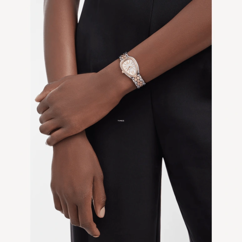 Bulgari,Serpenti Seduttori 33mm,33mm,Stainless Steel,White,Quartz,Sapphire,Crystal Glass,Other,103945