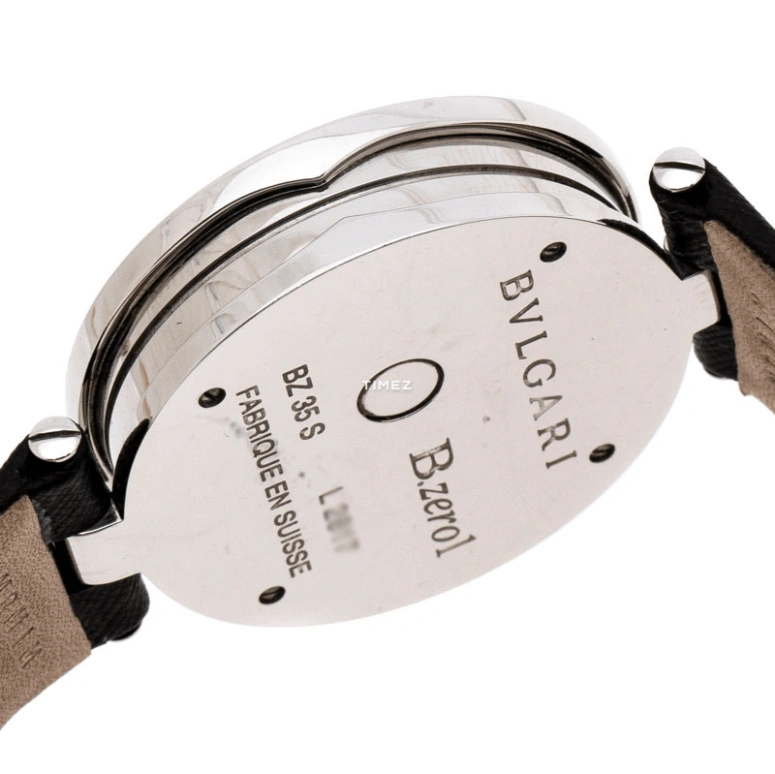 Bulgari,B.Zero1 35mm,35mm,Stainless Steel,Black,Quartz,Sapphire,Round,BZ35BDSL