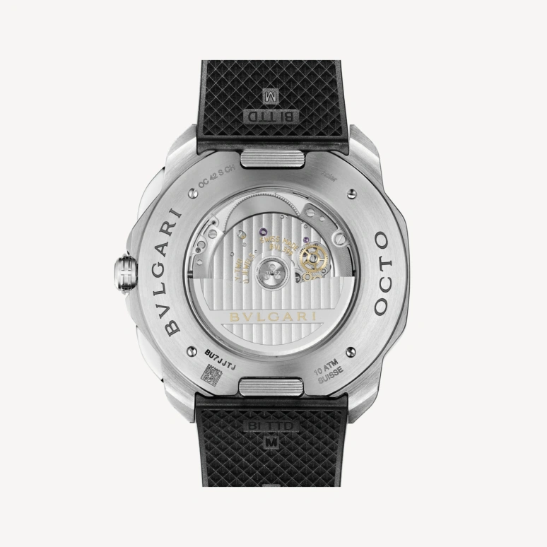 Bulgari,Octo 42mm,42mm,Stainless Steel,Black,Automatic,Chronograph,Day,103471