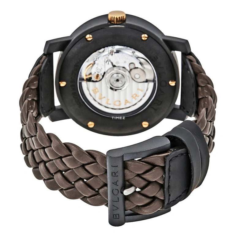 Bulgari,Bulgari Bulgari 40mm,40mm,Gold,Black,Automatic,Day,42hours,102633