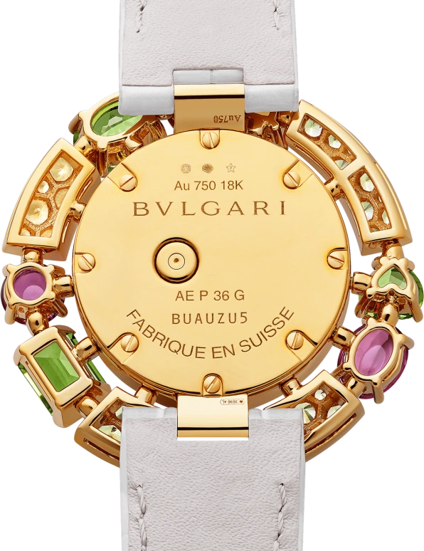 Bulgari,High Jewellery 36mm,36mm,Sapphire,Yellow Gold,Crystal,White,Sapphire,Crystal Glass,Oval,Pink Red,Yellow,103714