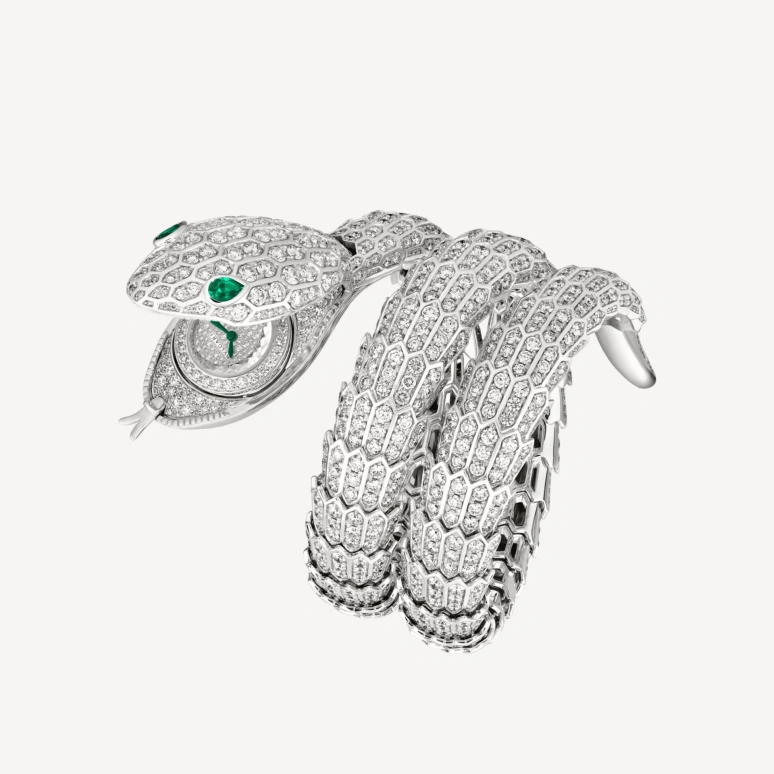 Bulgari,Serpenti 40mm,40mm,White Gold,Silver White,Handwound,Other,103795