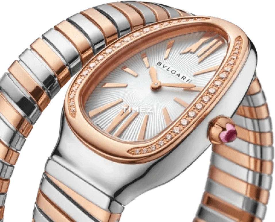 Bulgari,Serpenti 35mm,35mm,Stainless Steel,White,Quartz,Sapphire,Crystal Glass,Other,103822