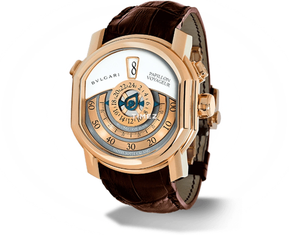 Bulgari,Daniel Roth 46mm,46mm,Rose Gold,White,Gold,46hours,In-house Caliber,Sapphire,Crystal Glass,101835