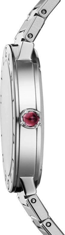 Bulgari,Bulgari Bulgari 33mm,33mm,Stainless Steel,Silver,In-house Caliber,Sapphire,Crystal Glass,103455