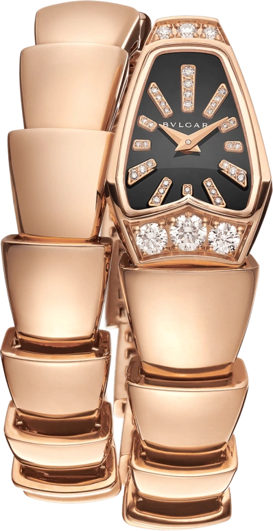 Bulgari,Serpenti 26mm,26mm,Rose Gold,Black,Quartz,26280hours,In-house Caliber,101788