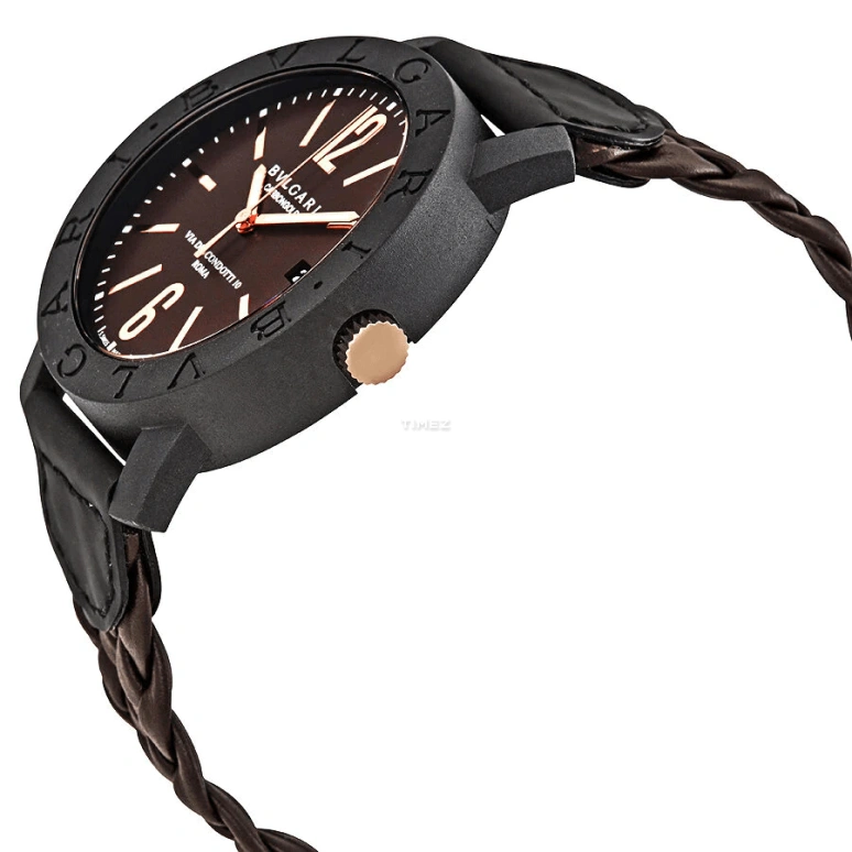 Bulgari,Bulgari Bulgari 40mm,40mm,Gold,Black,Automatic,Day,42hours,102633