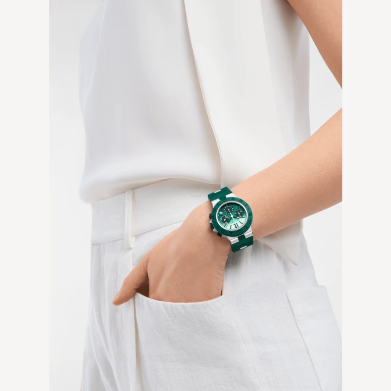 Bulgari,Aluminium 40mm,40mm,Aluminium,Green,White,Automatic,Chronograph,Day,104076