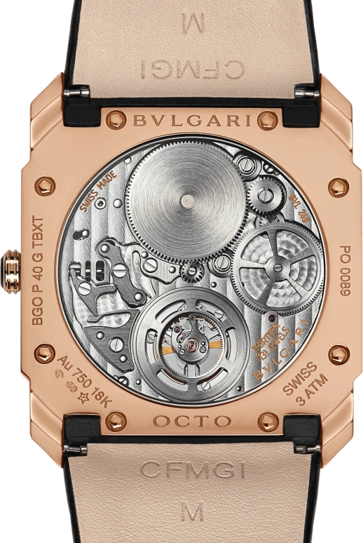 Bulgari,Octo 40mm,40mm,Rose Gold,Black,Handwound,52hours,In-house Caliber,102346