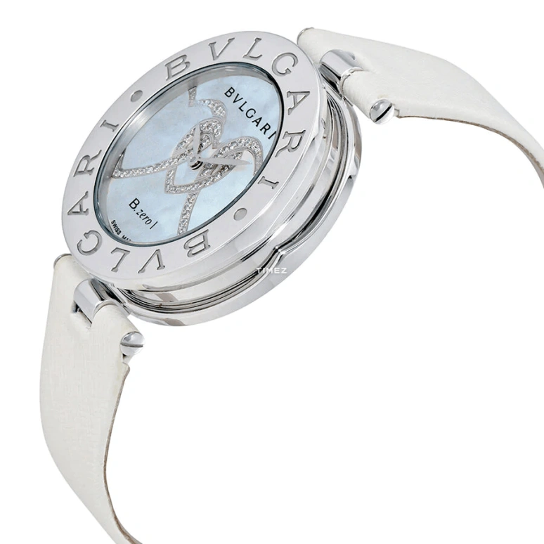 Bulgari,B.Zero1 35mm,35mm,Stainless Steel,White,Quartz,Sapphire,Crystal Glass,Round,BZ35WHDSL,BZ35WHDSL/2