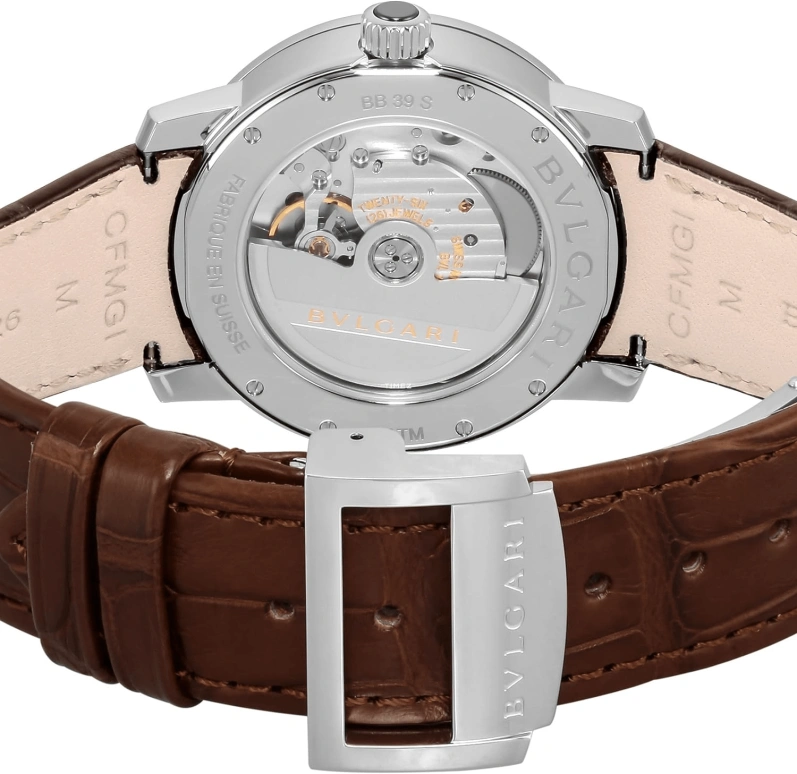 Bulgari,Other 39mm,39mm,Stainless Steel,Silver,Automatic,Sapphire,Round,BB39WSLD