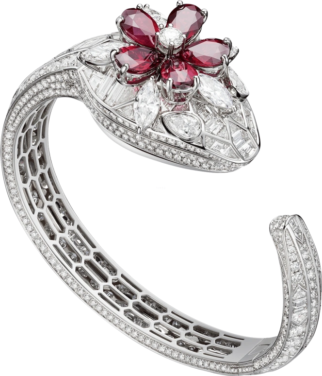 Bulgari,Serpenti ,White Gold,Setting,Diamonds,Ruby,103021