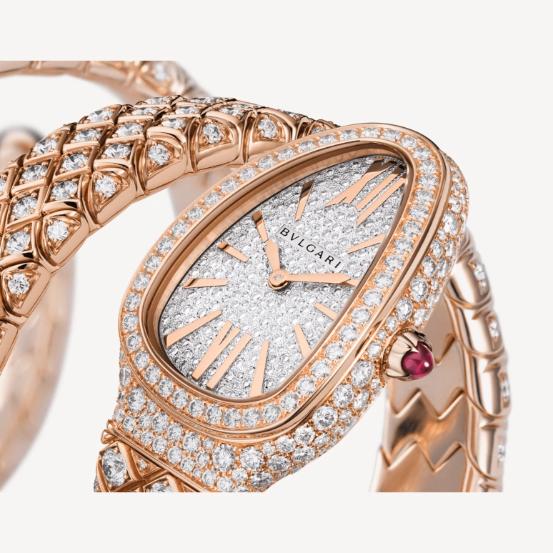 Bulgari,Serpenti 35mm,35mm,Rose Gold,White,Quartz,Other,Rose,103616