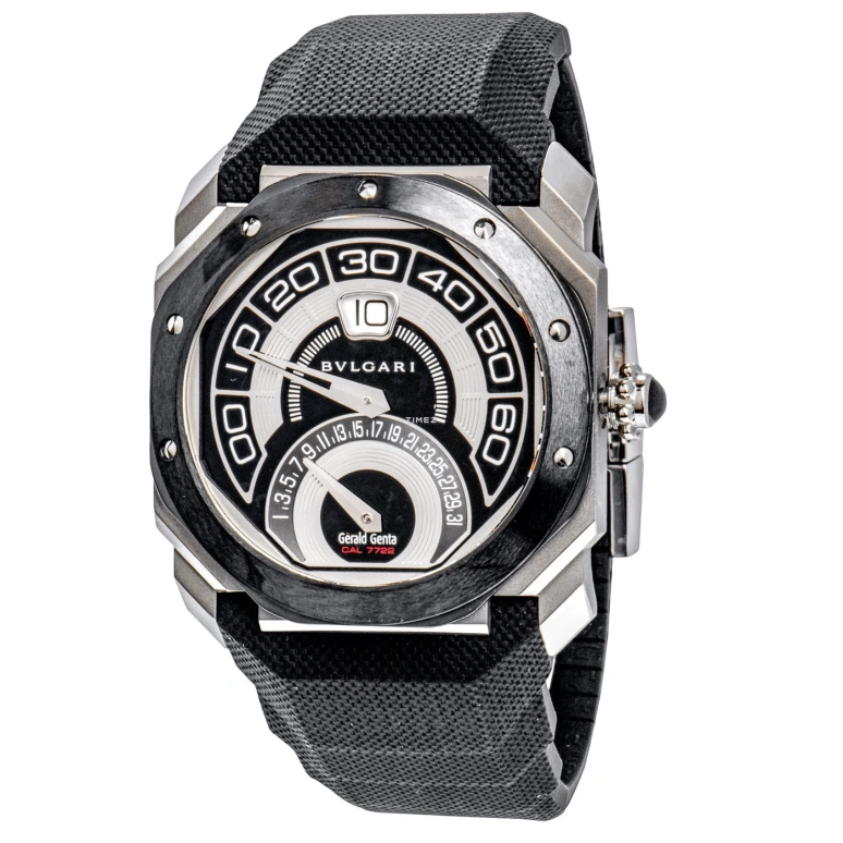 Bulgari,Octo 43mm,43mm,Stainless Steel,Black,Automatic,Chronograph,Day,101831