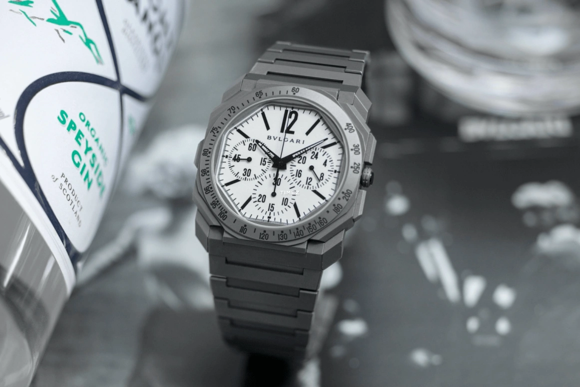 Bulgari,Octo 42mm,42mm,Titanium,White,Automatic,Chronograph,60hours,REVOLUTION THE RAKE