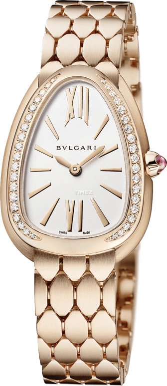 Bulgari,Serpenti Seduttori 33mm,33mm,Rose Gold,White,Quartz,Other,103169
