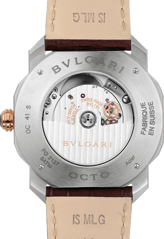 Bulgari,Octo 41mm,41mm,Stainless Steel,Brown,Automatic,Date,42hours,102705