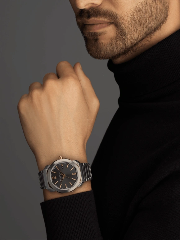 Bulgari,Octo 41mm,41mm,Stainless Steel,Rose Gold,Automatic,42hours,In-house Caliber,103083