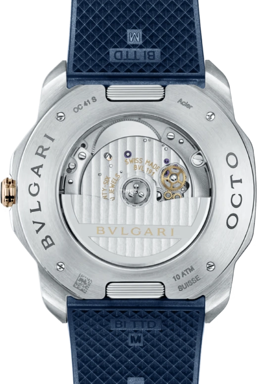 Bulgari,Octo 41mm,41mm,Stainless Steel,Rose Gold,Blue,Automatic,Day,42hours,103926