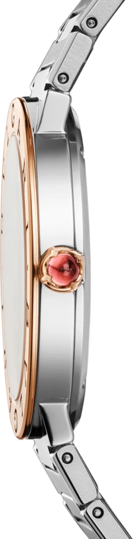 Bulgari,Bulgari Bulgari 33mm,33mm,Stainless Steel,Silver,Sapphire,Crystal Glass,Diamonds,103577