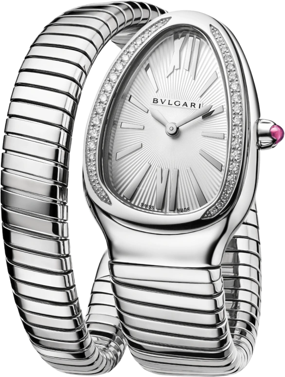 Bulgari,Serpenti 35mm,35mm,Stainless Steel,Silver,Quartz,26280hours,In-house Caliber,101827