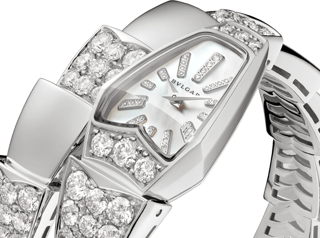 Bulgari,Serpenti 26mm,26mm,White Gold,White,Quartz,26280hours,In-house Caliber,101787