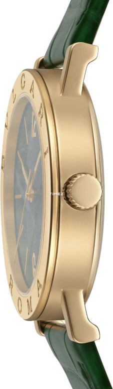 Bulgari,Bulgari Bulgari 38mm,38mm,Yellow Gold,Green,Automatic,42hours,In-house Caliber,104112