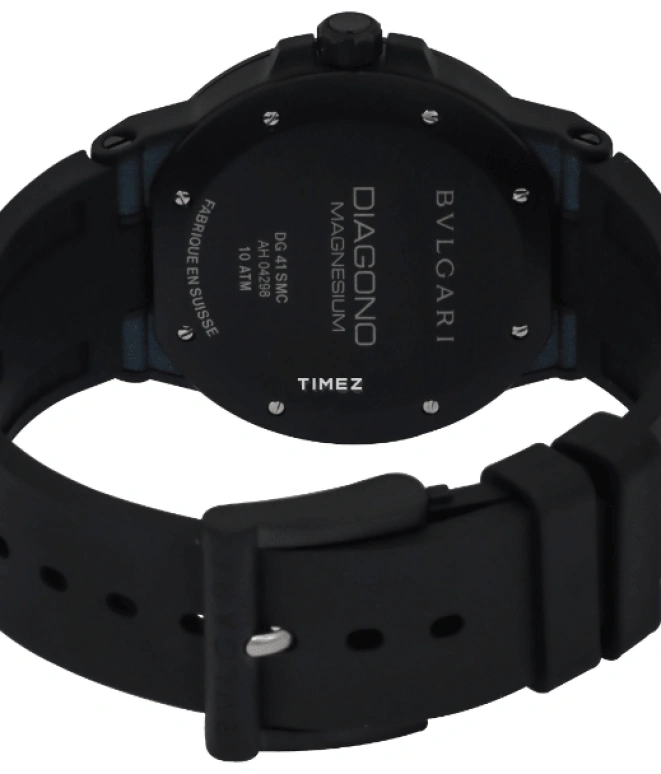 Bulgari,Diagono 41mm,41mm,Peek,Resin,Blue,Automatic,Day,42hours,102364