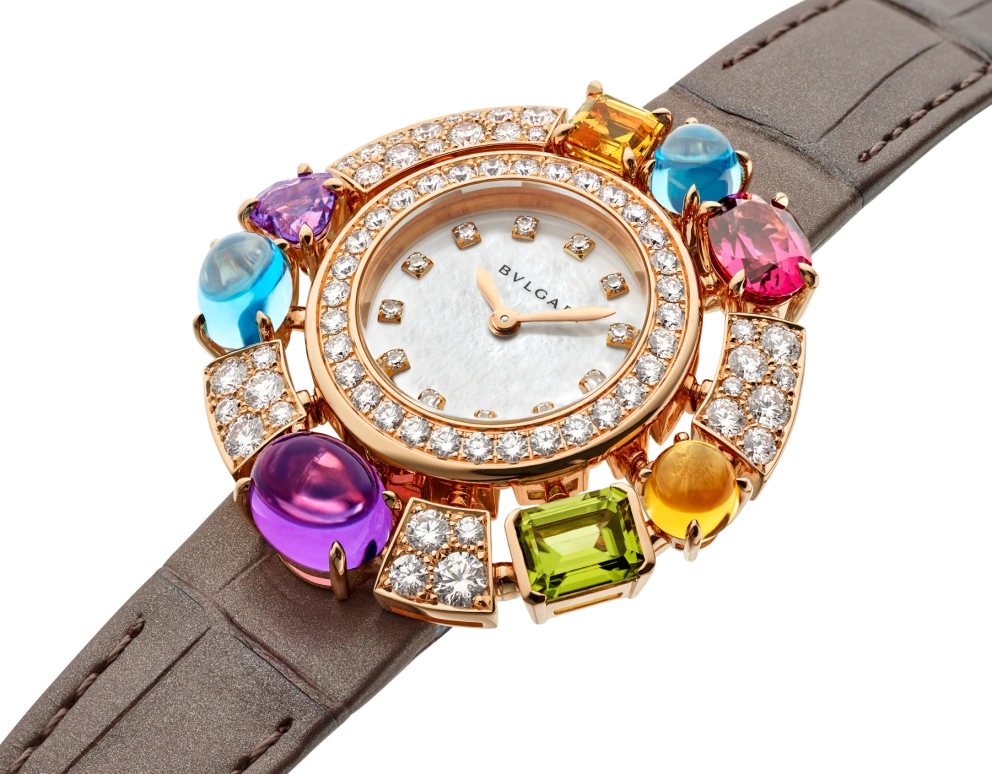 Bulgari,Divas' Dream 36mm,36mm,Rose Gold,White,Sapphire,Crystal Glass,103493