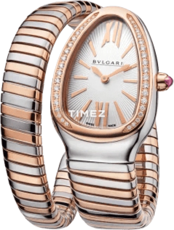 Bulgari,Serpenti 35mm,35mm,Stainless Steel,White,Quartz,Sapphire,Crystal Glass,Other,103822
